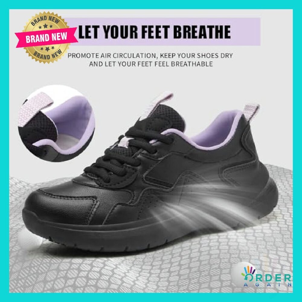 Non Slip Work Shoes Women Lightweight Comfortable Food Service Professional - Picture 4 of 7